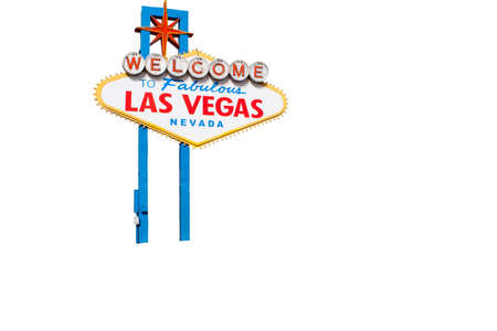 A nice isolation of the welcome to fabulous Las Vegas sign.の写真素材