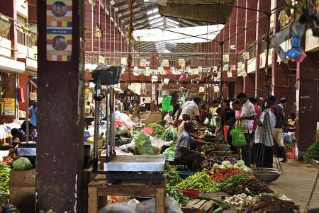 Food market in Matara, Sri Lankaのeditorial素材