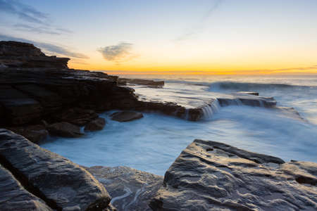 Sunrise seascape in Australia.の写真素材