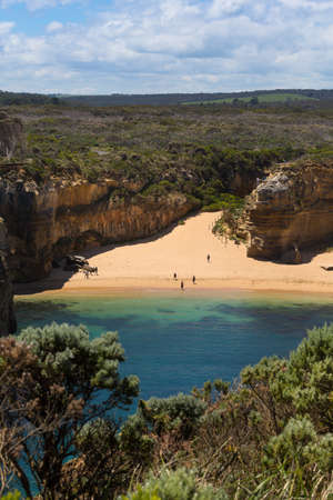 Twelve apostles and blue sky in sunny day, Great ocean road, Australia.の写真素材