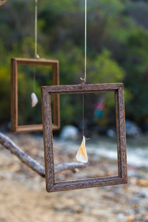 Handmade Seashells exterior decorationの写真素材
