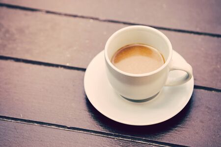 Hot coffee in morningの写真素材