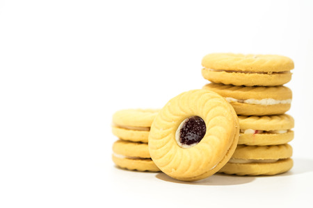 Cookies isolated on white background.の写真素材