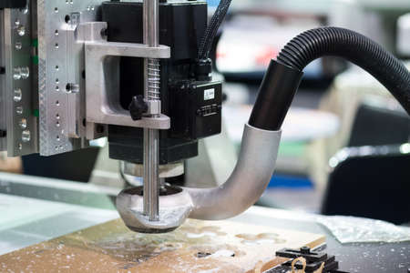 Carving machine close upの写真素材