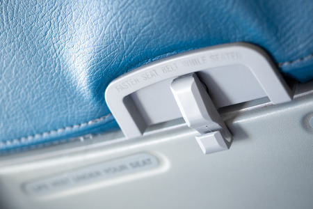 Close up passenger food tray in airplane.の写真素材