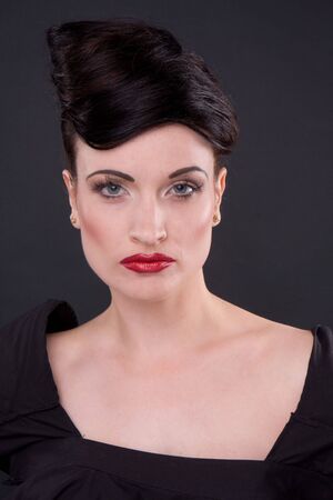 Stylized portrait of beauty woman makeoverの写真素材