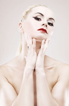 losep portrait of beautiful woman's lookの写真素材