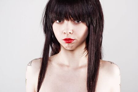 Picture of pretty young woman with nice hair style.の写真素材