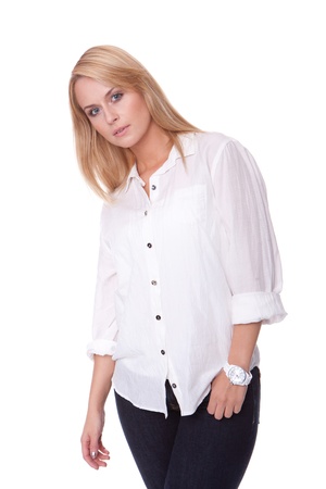 blond woman の写真素材