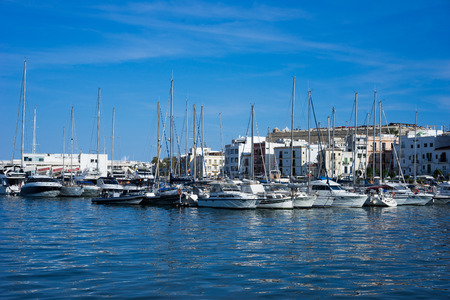 Eivissa ibiza town port sea view boats 2014 holidayのeditorial素材