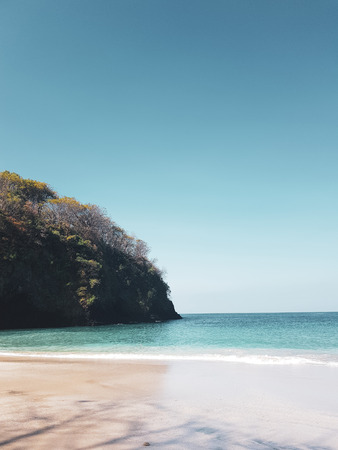 Tropical beach on the island of Bali, Indonesiaの写真素材