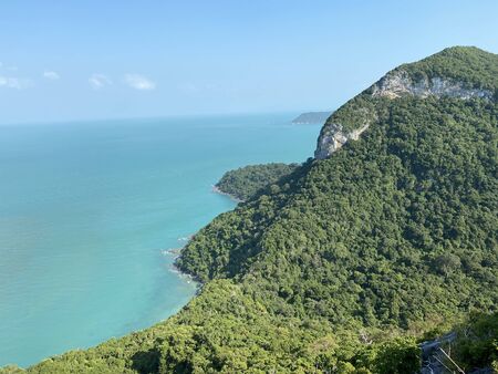 Beautiful view on Ang Thong National Marine Park in Thailand during sunny summer dayの写真素材
