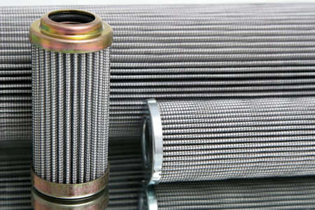 Group of hydraulic filterの写真素材