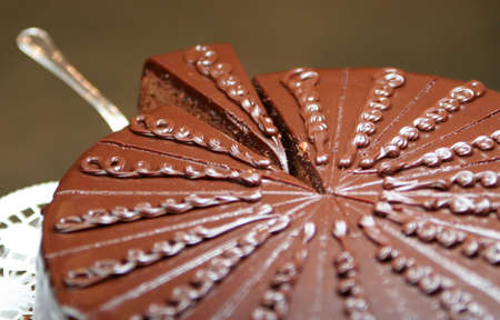 Chocolate cake in the partsの写真素材