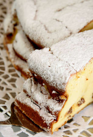 Chessecake in piecesの写真素材