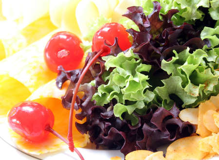 Mixed saladの写真素材