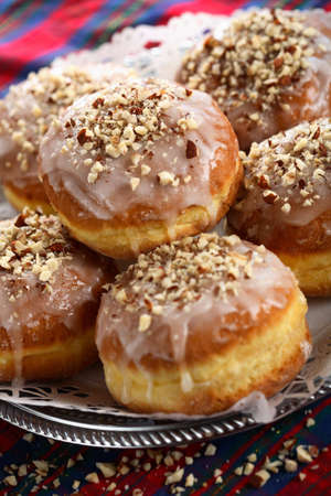 Doughnuts with frostingの写真素材