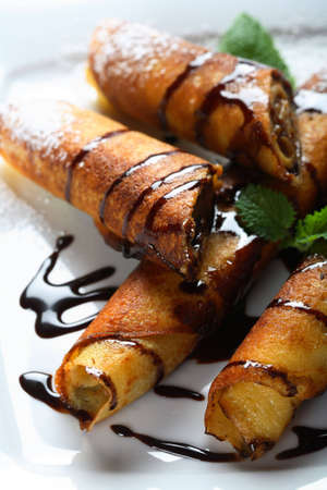 Pancakes with nutsの写真素材