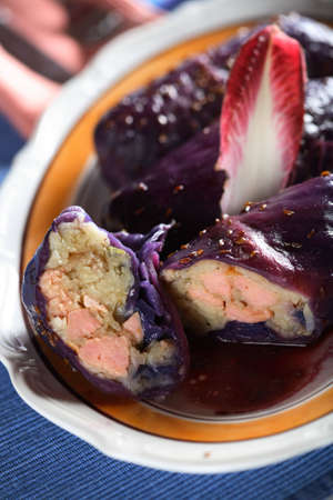 Cauliflower in the Scotch kaleの写真素材