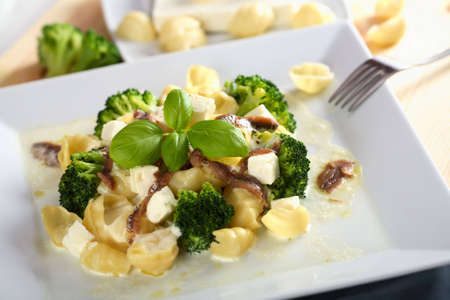 Oven broccoli with anchovyの写真素材