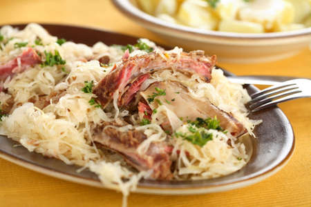 Goulash with sauerkrautの写真素材