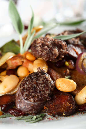 Pork with beansの写真素材