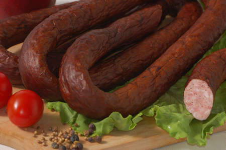 Sausage and pepper grains, lettuce and tomatoes