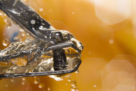 Appliance in the water dropsの写真素材