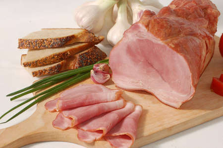 Meat and garlic