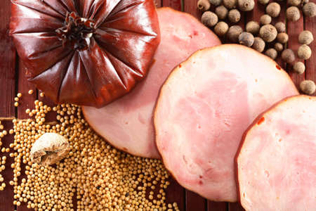 Spice and sausageの写真素材