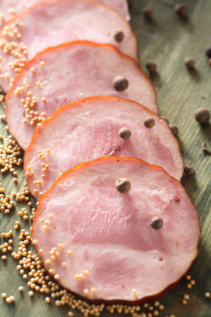 Sausage and spice grainsの写真素材