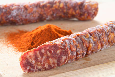 Roast meat and chiliの写真素材