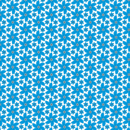 Seamless abstract floral pattern. Geometric leaf floral ornament. Geomatric graphic modern patternのイラスト素材