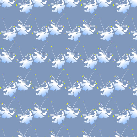 Vector flower seamless pattern background. Elegant texture for backgrounds. Classical luxury floral ornament, seamless texture for wallpapers, textile, wrapping.のイラスト素材