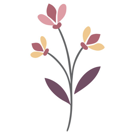 cute flower decorative icon vector illustration design graphic flat and simple styleのイラスト素材