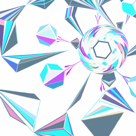 Abstract background with geometric elements. Vector illustration for your graphic design.のイラスト素材