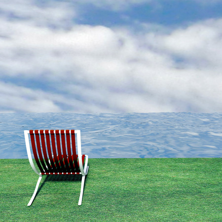 Background blue water river,Water surface with ripples, 3D renderingの写真素材