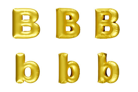 Balloon Letter B, 3D renderingの写真素材