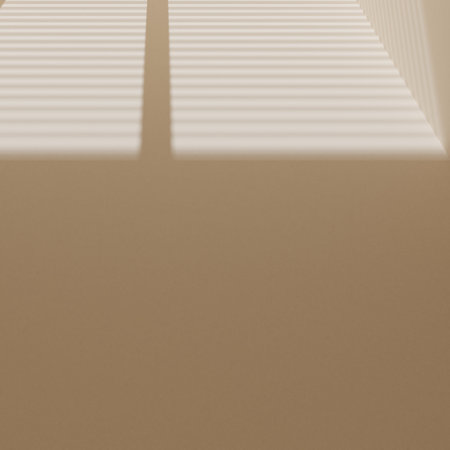 brown empty room with window shadow, 3D renderingの写真素材