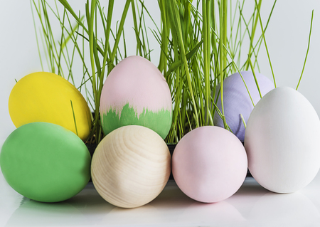 easter eggsの写真素材