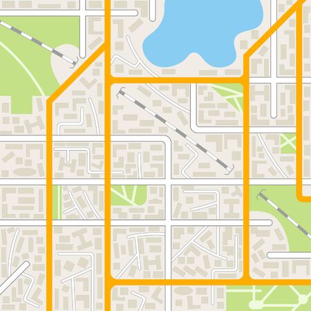 Generic city map background. EPS10 vector illustration in flat style.のイラスト素材