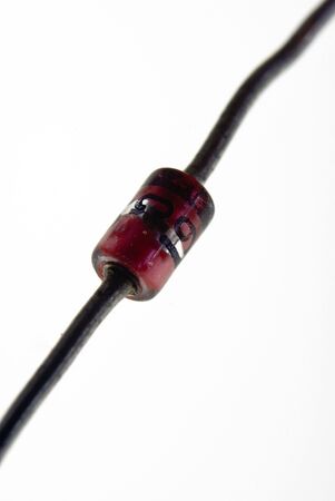 Small signal silicon diode isolated on whiteの写真素材
