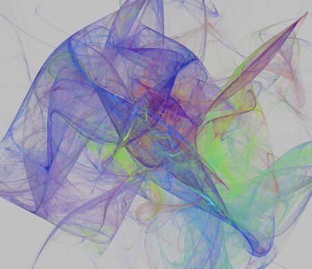 Colorful smoke effect on gray backgroundの写真素材