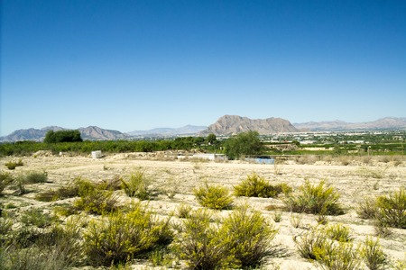Spanish Lanscape with Mountainsの写真素材