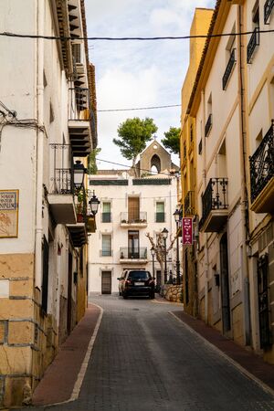 Polop, Valenciana, Spain - Nov 04 2019 Streets of Polopのeditorial素材