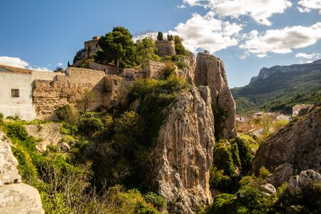 Polop, Valenciana, Spain - Nov 04 2019 : Streets and views of Guadalestのeditorial素材
