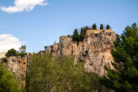 Polop, Valenciana, Spain - Nov 04 2019 : Streets and views of Guadalestのeditorial素材