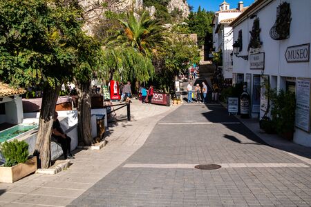 Guadalest, Valenciana, Spain - Nov 04 2019 : Streets and views of Guadalestのeditorial素材