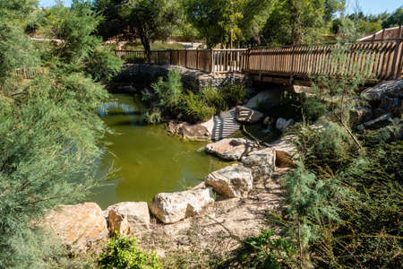 El Recorral recreative park area near Rojales, Quesada in Spainの写真素材