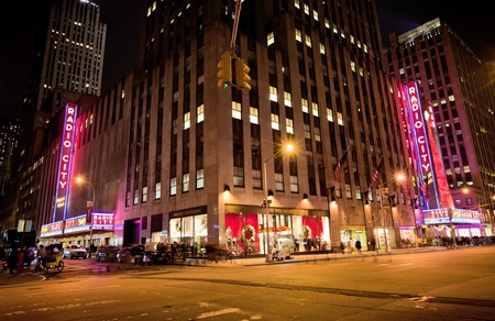 NEW YORK CITY - OCT 13: Radio City Music Hall, is the worlds largest indoor theatre displaying this...